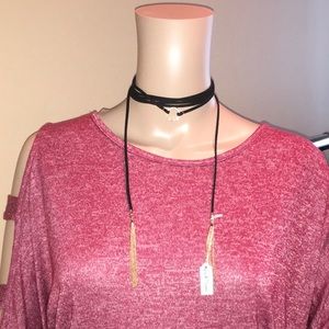 Park Lane Black & Gold String Choker NWT